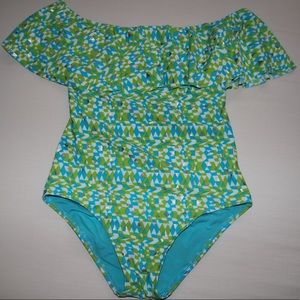 NWOT Aerie Off-the-Shoulder One Piece Swimsuit